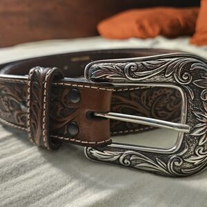 Ariat Dark Brown Leather Belt
